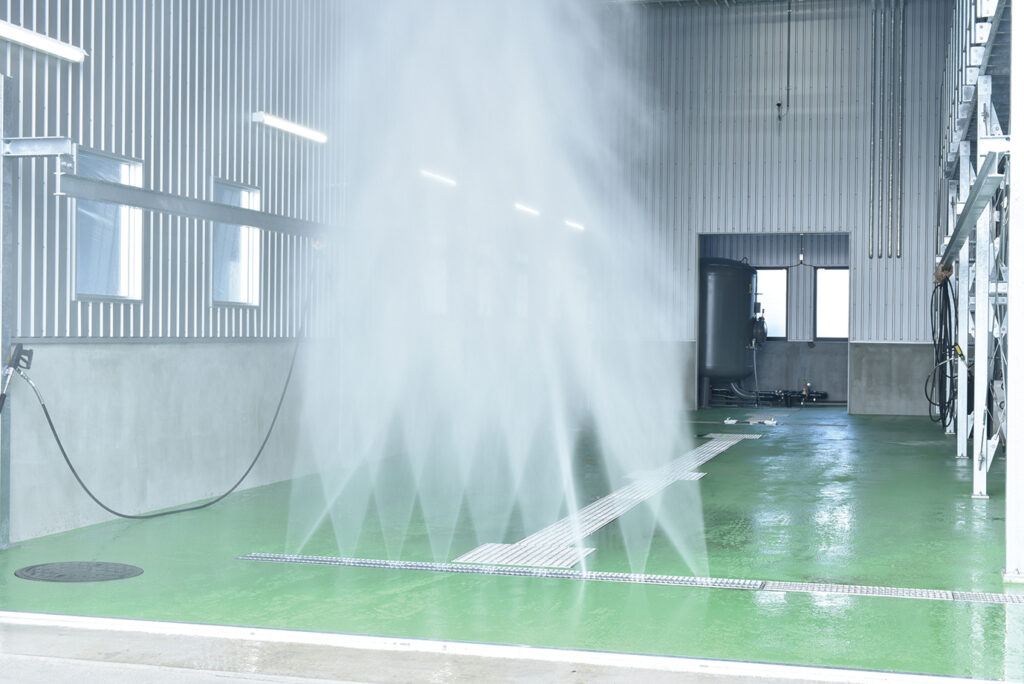 車両自走型 下部洗浄装置 スルーワッシャー