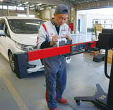 マルチパーパスカメラのエーミング用ターゲットを設置