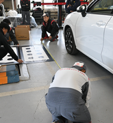 エーミング用マットの設置