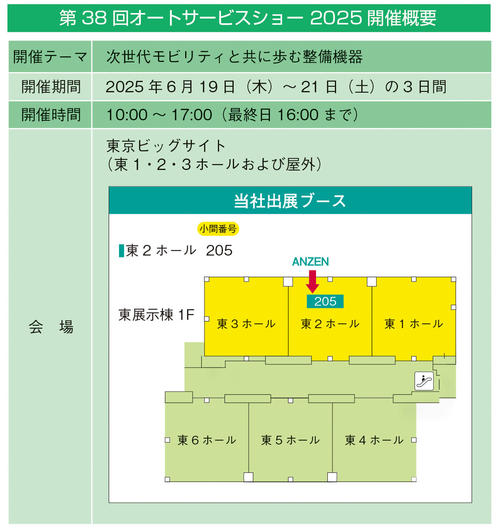 第38回 オートサービスショー2025回債概要