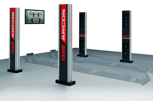 タッチレスホイールアライメントテスター「ARGOS」イメージ図