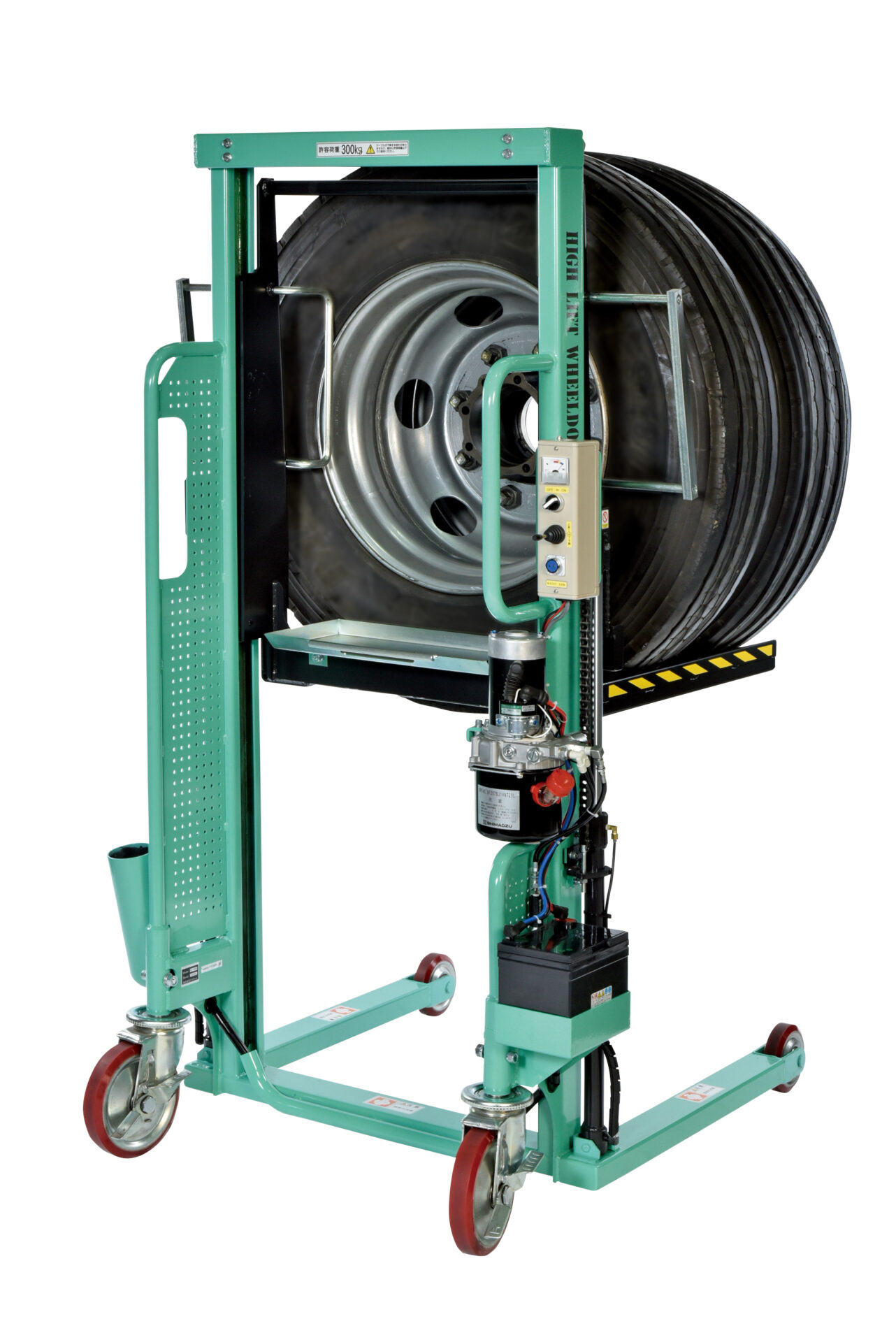 商品写真：電動ハイリフトホイールドーリー